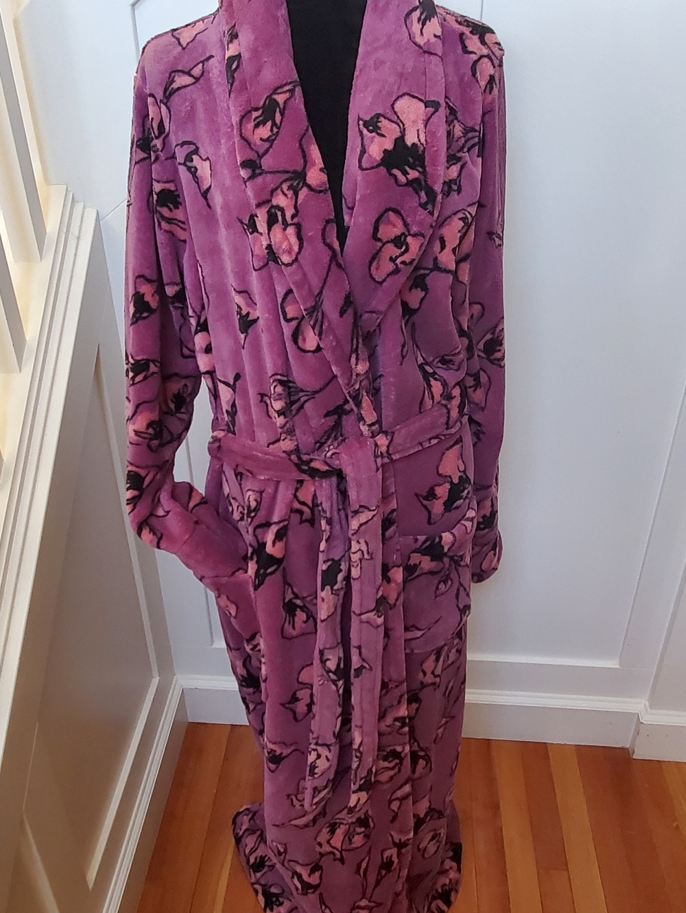 TALL Plush Floral Long Fit Robe